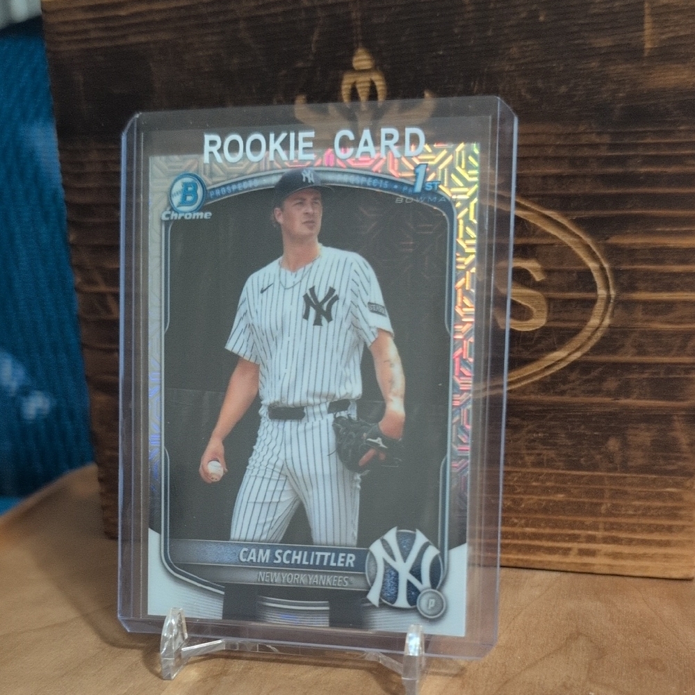 2025 Bowman Chrome Cam Schlittler Prospect Rookie Card Mojo Refractor Yankees 🔥